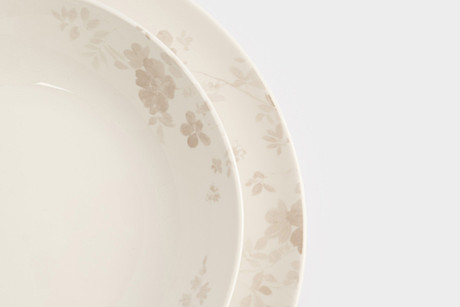 Тарелка обеденная Цветы и листья ANLAF-MB2810, 27 см