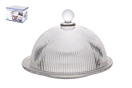 Блюдо для торта с крышкой 8721 d19см h14см