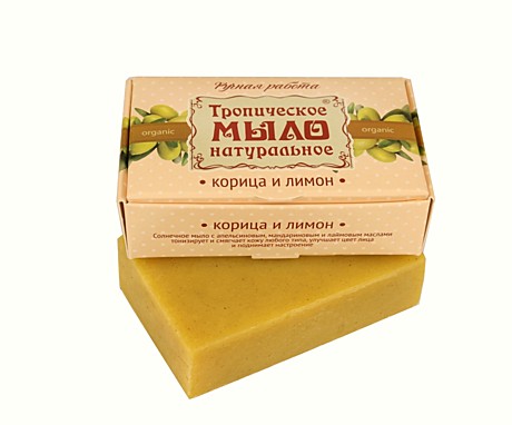 Мыло на оливковом масле MDP Корица и лимон, 100гр
